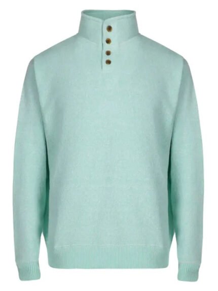 Mock Shirt Jumper Green