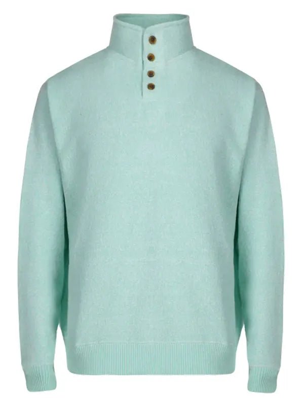 Mock Shirt Jumper Green