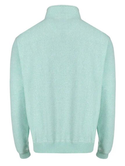 Mock Shirt Jumper Green Back