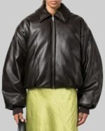 Molly-Mae-Hague-Brown-Leather-Jacket