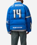 Amon-Ra St. Brown Detroit Lions Off Season Puffer Jacket