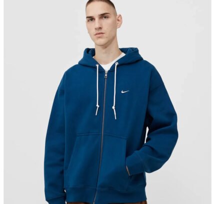 Nike_Solo_Swoosh_Full_Zip_Hoodie_Blue