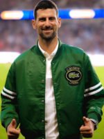 Novak Djokovic Lacoste Green Bomber Jacket