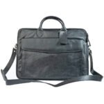 Vintage Midnight Leather Laptop Bag Zing Apparel