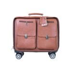 Best Travel Trolley Bag/Suitcase, Brown Zing Apparel