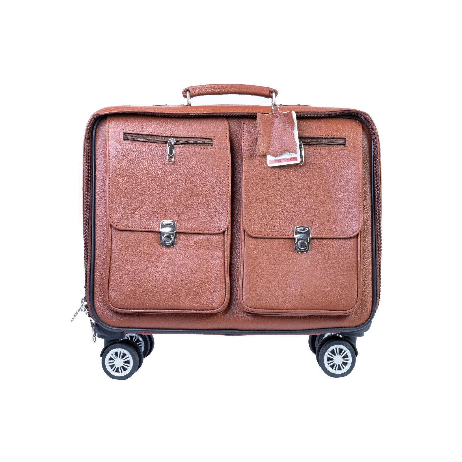 OVS01479_376a32af-d0b7-4be7-89ed-7788ee857907 Best Travel Trolley Bag/Suitcase, Brown Zing Apparel