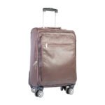 Modern Spin Leather Cabin Trolley Bag Zing Apparel