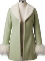 One Piece S02 Charithra Chandran green coat elegant look