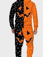 Orange and Black Pumpkin Tracksuit Zing Apparel