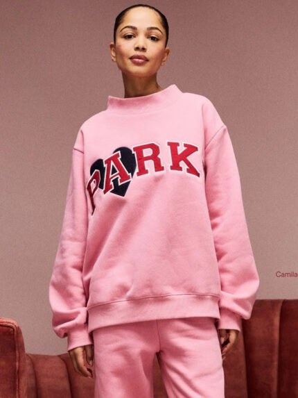 Parke-Jean-Heart-Varsity-Mockneck-Pink-Sweatshirt