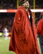 Patrick-Mahomes-Chiefs-Sideline-Cape-Coat-FrontView