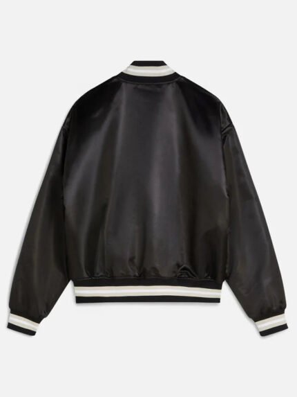 Patta-Script-Logo-Satin-Varsity-Black-Jacket-Back