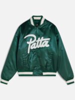 Patta-Script-Logo-Satin-Varsity-Jacket