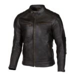 Perforated Leather Motorcycle Jacket