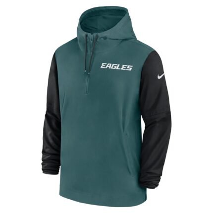 Philadelphia_Eagles_Sideline_Pre_Game_Half_Zip_Hoodie_Jacket_Sale