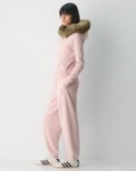 Pink-Aritzia-Fur-Hoodie-Side-View