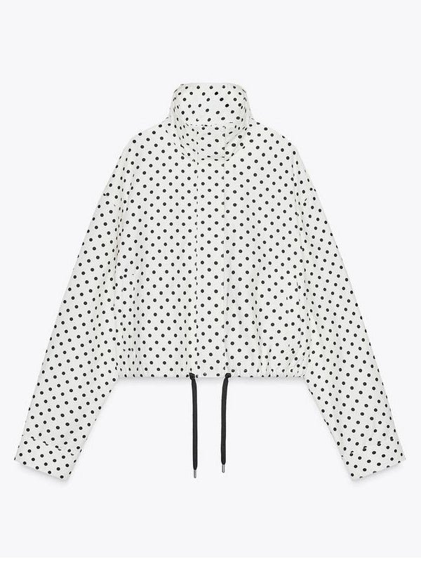 Polka-Dot-Black-And-White-Jacket