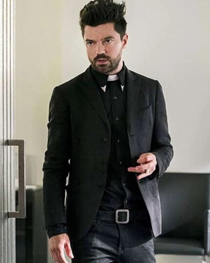 Preacher Dominic Cooper Slim Fit Suit Blazer Coat