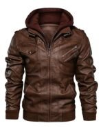 Premium_Quality_Clinton_Hooded_Brown_Jacket