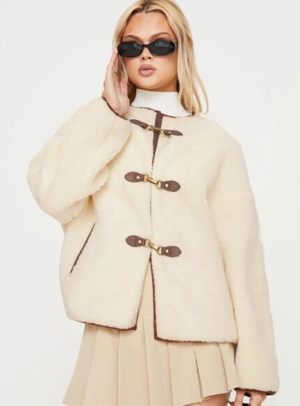 Princess-Polly-Adylic-Teddy-Coat-In-Cream-Brown