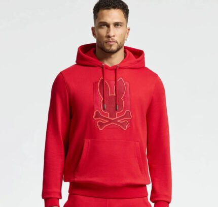 Psycho_Bunny_Hoodie_Red