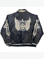 Raw Blue Leather Jackets - Image 2