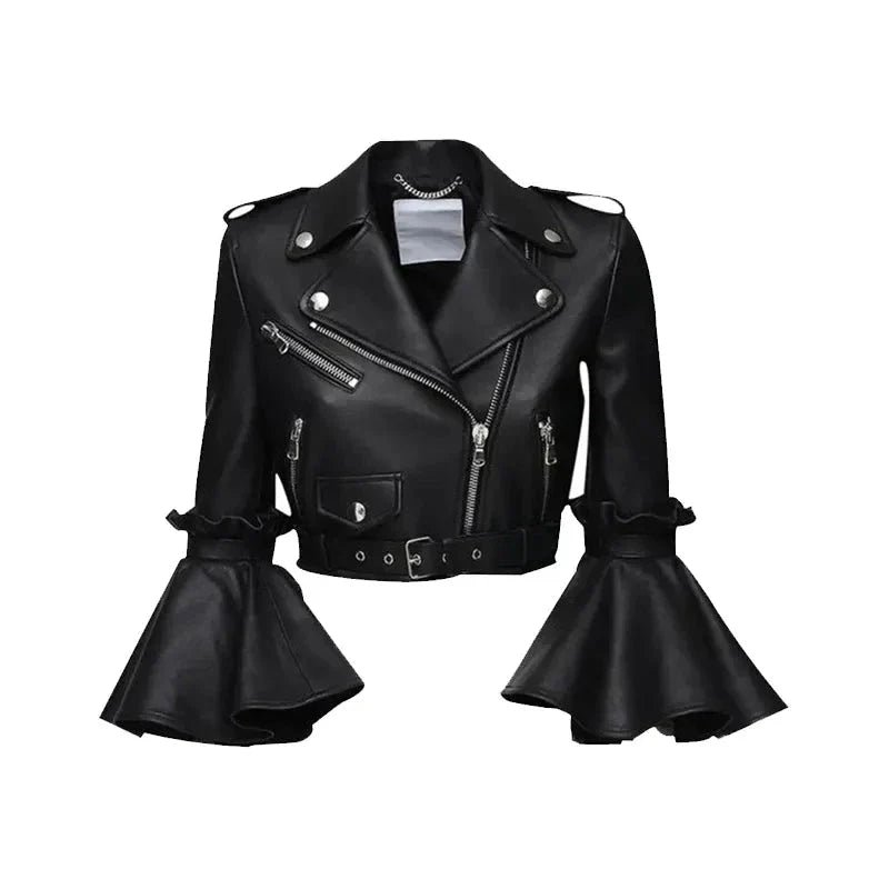 Real-Leather-Cropped-Jacket-Women-Black Real-Leather-Cropped-Jacket-Women-Black