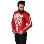 Red Skeleton Men’s Leather Jacket
