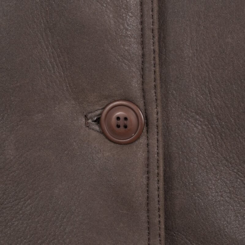 Rhianna Leather Sheepskin Flying Jacket For Sale