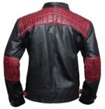 Rollins_Men’s_Maroon_&_Black_Cafe_Racer_Leather_Jacket
