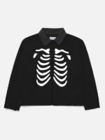 Ryoko-Rain-Bones-Work-Jacket-Black