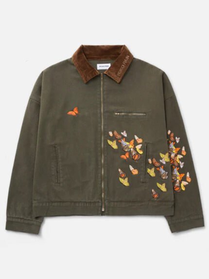 Ryoko-Rain-Green-Butterfly-Work-Jacket