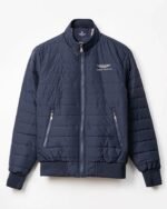 SIGNATURE AUSTIN MARTIN PUFFER JACKET FULL SLEEVE NAVY