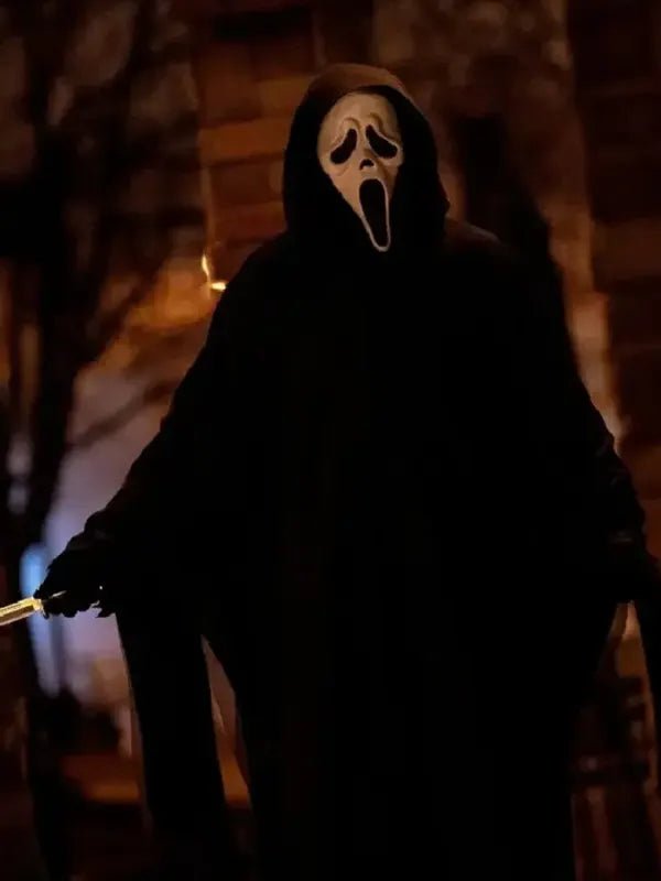 Scream_2026_Ghost_Black_Hooded_Costume Scream 2026 Ghost Black Hooded Costume - Image 1