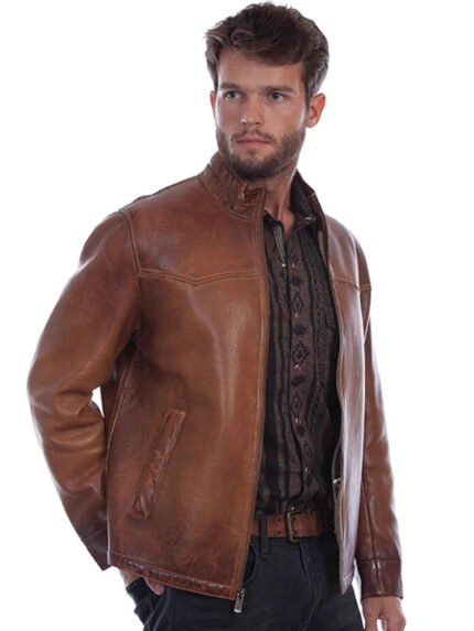 Scully Leather Jacket Brown