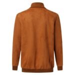 Classyak Fashion Suede Leather Jacket, Brown Zing Apparel