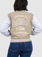 Seattle-Seahawks-Tan-Super-Bowl-LX-Champions-Tonal-Bomber-Jacket-Back
