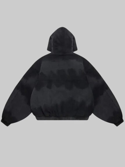 Shinzo-Shige-15oz-Canvas-Clasp-Bomber-Jacket-Black-View