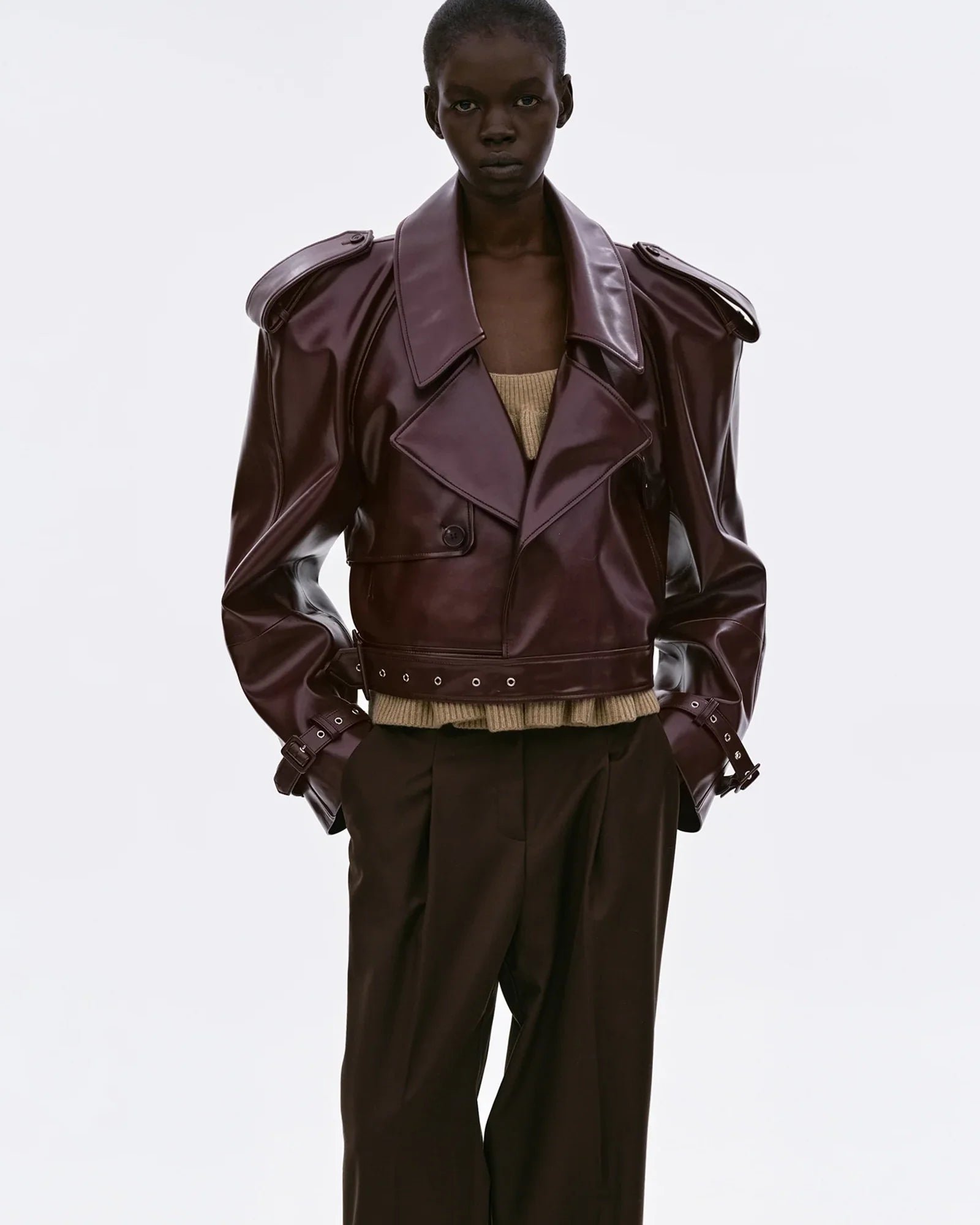 Source_Unknown_Leather_Jacket_Burgundy-1 Source Unknown Leather Jacket Burgundy