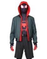 Spider-Man-Into-the-Spider-Verse-Miles-Morales-Hooded-Green-Jacket