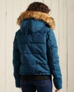 Superdry-Womens-Blue-Everest-Hooded-Bomber-Jacket-Back