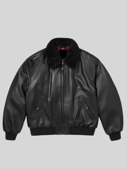 Supreme-Schott-Bomber-Jacket-Black