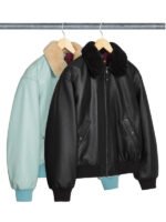 Supreme-Schott-Shearling-Collar-Bomber-Jacket