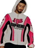 Supreme Fox Racing Jacket Pink - Image 2
