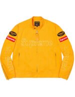 Supreme_Vanson_Jacket_Denim_Yellow