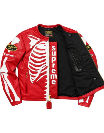 Supreme_Vanson_Jacket_Red_Sale