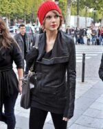 Taylor-Swift-Rick-Owens-Leather-Jacket