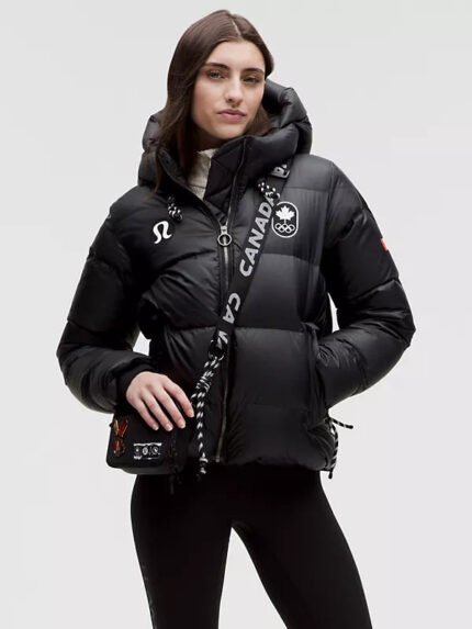 Team-Canada-Womens-Wunder-Puff-Large-Hood-Black-Jacket-Shine
