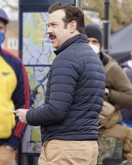 Jason Sudeikis Ted Lasso Puffer Jacket Zing Apparel