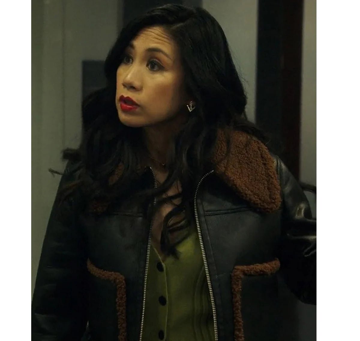 The-Equalizer-Season-3-Melody-Bayani-Leather-Black-Jacket The-Equalizer-Season-3-Melody-Bayani-Leather-Black-Jacket